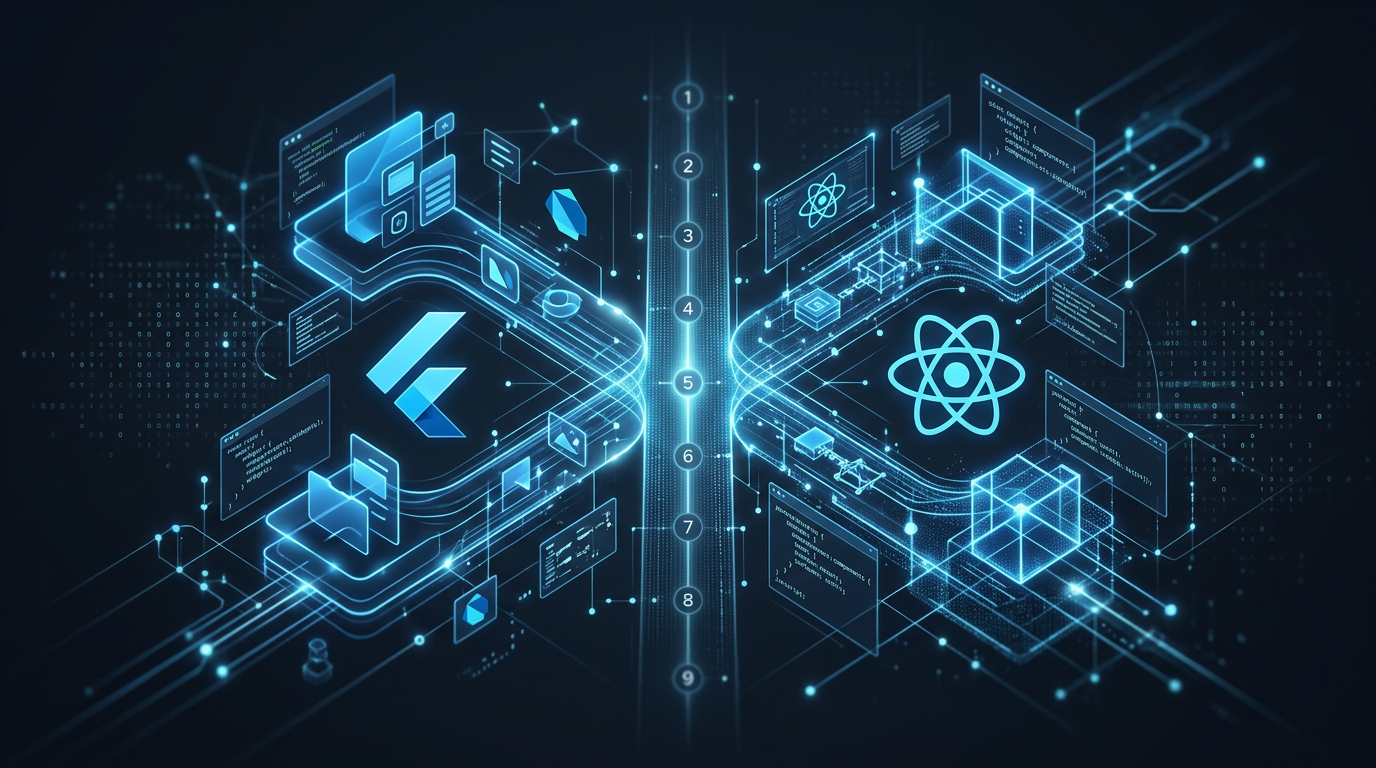 Flutter vs React Native в 2026: 9 критериев выбора технологии