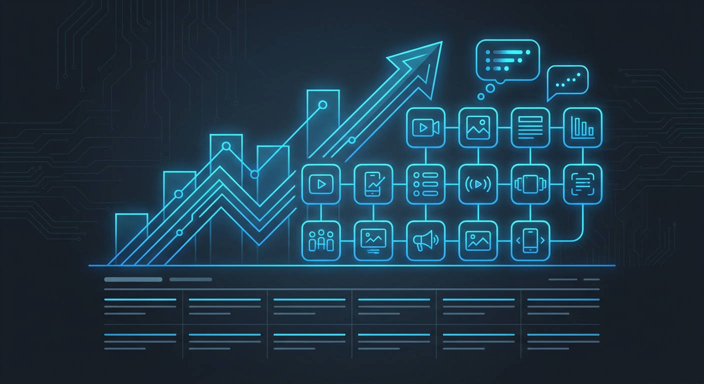 Инфографика: Контент-план для SMM в 2026: 12 форматов постов и рост продаж на 180%