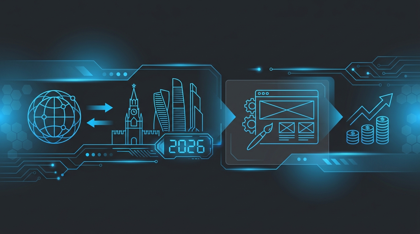 Инфографика: SEO-продвижение в Москве в 2026: как дизайн сайта влияет на цену работ